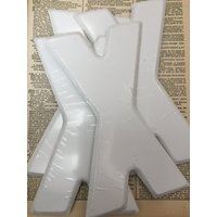Jahrgang Industrielle Metall Buchstaben X - Festzelt Brief Nos Rustikale 7.5" Groß Zeichen Getragen von aVintageParcel
