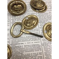 Vintage Knauf Oder Schubladenknauf Aus Messing-Kleine Möbelknäufe Messing-Metall von aVintageParcel