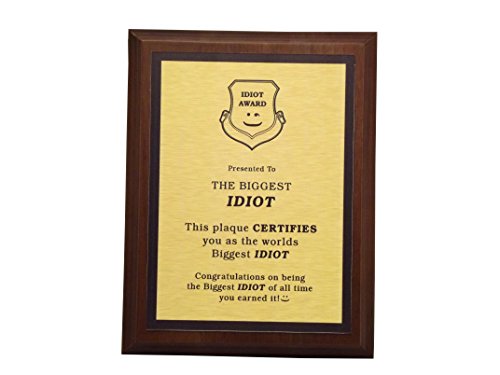 AAHS Gravur Worlds Greatest Vorlagen Biggest Idiot gold von aahs!! Engraving