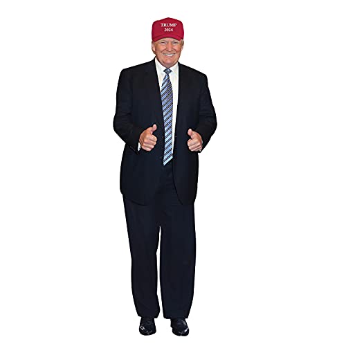 aahs!! Engraving Donald Trump Pappaufsteller 1,8 m Lebensgröße Standbild Poster (446129 Trump 2024 Hut) von aahs!! Engraving