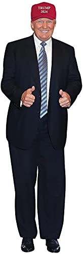 aahs!! Engraving Donald Trump Pappaufsteller 1,8 m Lebensgröße Standbild Poster (446131 Trump MAGA HAT 2024 Patch) von aahs!! Engraving