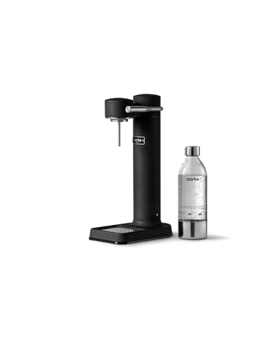 Aarke Carbonator 3, Premium Wassersprudler aus Edelstahl mit Aarke Flasche, Mattschwarz Finish von aarke