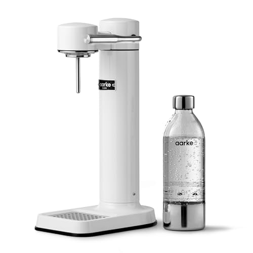 Aarke Carbonator 3, Wassersprudler aus Edelstahl mit Aarke Flasche, Weiß Finish von aarke