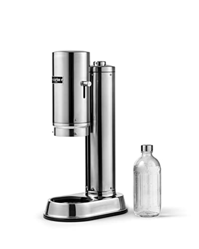 Aarke Carbonator Pro, Wassersprudler mit Glasflasche, Edelstahl Finish von aarke