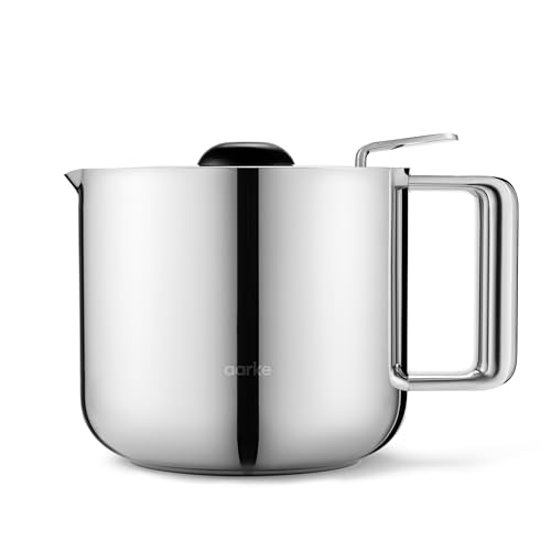 aarke Isolierkanne – Thermokaraffe aus Edelstahl, doppelwandige Konstruktion, kompatibel Kaffeemaschine, 10 Tassen Fassungsvermögen 1.25L von aarke