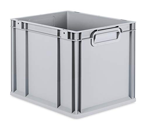 aidB Eurobox NextGen Grip, 400x300x320 mm, Griffe geschlossen, robuste Plastikbox aus Kunststoff mit ergonomischen Griffen, stapelbare Kunststoffkiste, ideal für die Industrie, 1St. aidB Eurobox NextGen Grip, 400x300x320 mm, Griffe geschlossen, robuste Plastikbox aus Kunststoff mit ergonomischen Griffen, stapelbare Kunststoffkiste, ideal für die Industrie, 1St. von aidB