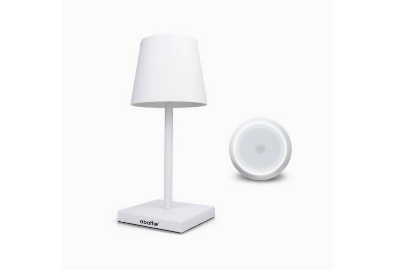 abathe LED Tischleuchte abathe LED-Akku Tischleuchte „classic“ mit USB in weiß, LED fest integriert, Warmweiß, dimmbar, aufladbar, 25,5cm, IP54 abathe LED Tischleuchte abathe LED-Akku Tischleuchte „classic“ mit USB in weiß, LED fest integriert, Warmweiß, dimmbar, aufladbar, 25,5cm, IP54 von abathe