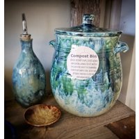 Keramik Komposttopf/Keramiktopf Geschenk von abbylingle