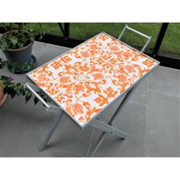 Tablett Auf Scherenständer Alkmaar | Feueropal Tablett Auf Scherenständer Alkmaar | Feueropal von abeKacheldesign