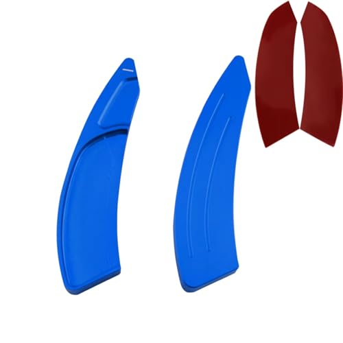 abywrpagg Kompatibel Mit Citroen Für Berlingo Für Spacetourer 1 Paar Auto-Lenkrad-Schaltwippen Schaltwippen-Verlängerungsaufkleber Innenzubehör(Black) von abywrpagg