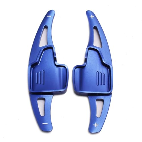 abywrpagg Kompatibel Mit Ford Für Ecosport 2018 2019 1 Paar Aluminium-Aufkleber Für Die Lenkrad-Schaltwippe Innenausstattung(Black) von abywrpagg