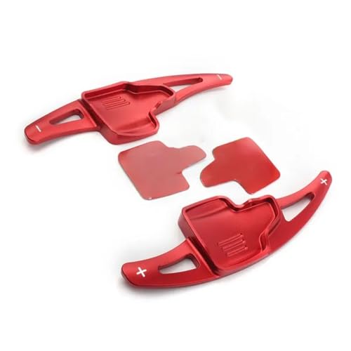 abywrpagg Kompatibel Mit Ford Für Kuga-Modifikation 2017 2018 2019 1 Paar Auto-Lenkrad-Schaltwippenverlängerung Innenzubehör(Red) von abywrpagg