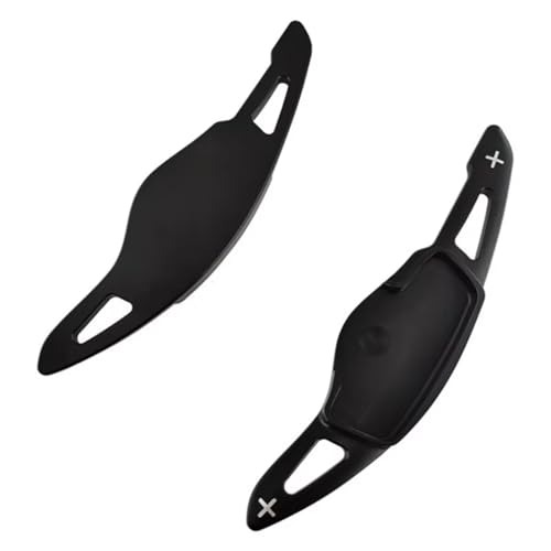 abywrpagg Kompatibel Mit Kia Für Sportage NQ5 GT-Line 2022 2023 1 Paar Auto-Lenkrad-Schaltwippen-Verlängerungsaufkleber Innenzubehör(Black) von abywrpagg