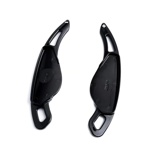 abywrpagg Kompatibel Mit Land Für Rover Für Discovery 5 2017 2018 2019 2020 1 Paar Auto-Lenkrad-Schaltpaddelabdeckung Glänzend Schwarz von abywrpagg