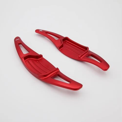 abywrpagg Kompatibel Mit Lincoln Für MKC MKX MKZ 2013 2014 2015 2016 2017 2018 2019 Auto-Aluminium-Lenkrad-Schaltwippen-Verlängerung(Red) von abywrpagg