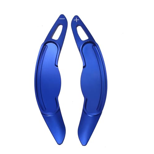 abywrpagg Kompatibel Mit Mini JCW F54 F55 F56 F57 Für F60 Für Countryman Für Clubman Car Styling Aluminium-Lenkrad-Schaltpaddel-Verlängerungsabdeckung(Blue) von abywrpagg