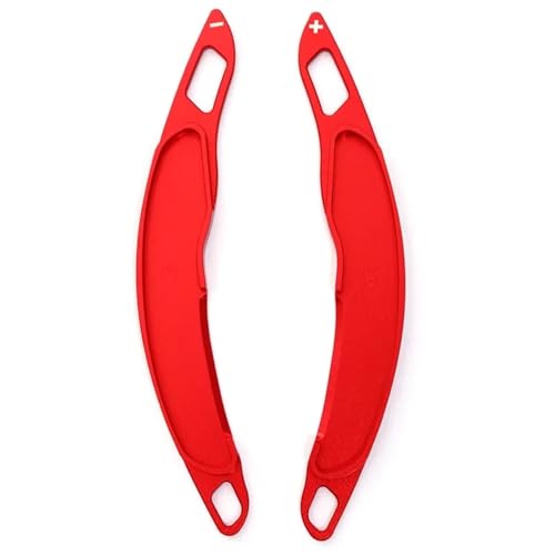 abywrpagg Kompatibel Mit Mitsubishi Für Outlander Für ASX 1 Paar Lenkrad-Schaltwippenverlängerung Aus Aluminiumlegierung Autoinnenausstattung(Red) von abywrpagg