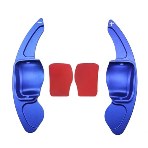 abywrpagg Kompatibel Mit Seat Für Leon 2009 2010 2011 2012 2013 2014 1 Paar Aluminium-Autolenkrad Direktschaltwippen-Verlängerungszubehör(Blue) von abywrpagg
