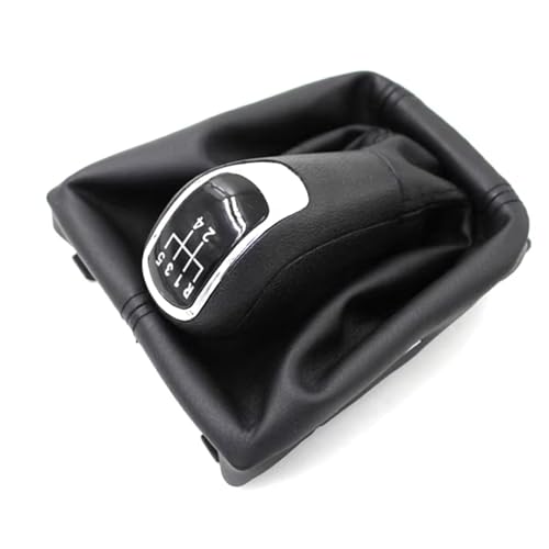 abywrpagg Kompatibel Mit Skoda Für Superb 3 T 5G II Für Yeti 2008 2009 2010 2011 2012 5 6-Gang-Schaltgetriebe Schaltknauf Mit Kofferraum OEM: 3T0711113(5 speed) von abywrpagg