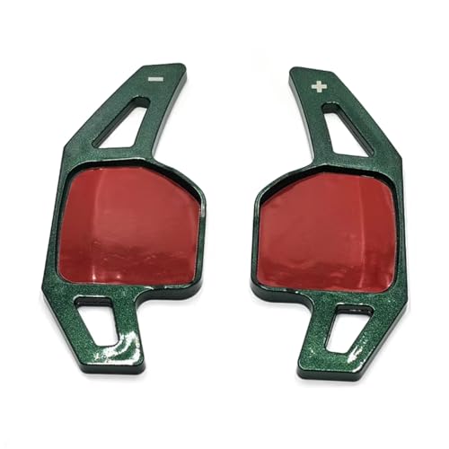 abywrpagg Kompatibel Mit TT TTS A4 B8 Q7 2011 2012 2013 2014 2015 1 Paar Auto-Lenkrad-Schaltwippenverlängerung ABS-Kohlefaser-Druckdekoration(Carbon Red) von abywrpagg