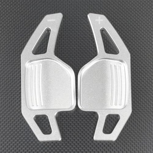 abywrpagg Kompatibel Mit TT TTS TTRS MK2 8J 2006 2007 2008 2009 2010 2011 2012 2013 2014 2-teilige Verlängerung Für Auto-Lenkradschaltwippen(Fit Type A Silvery) von abywrpagg