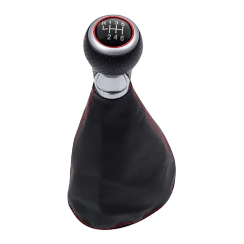 abywrpagg Kompatibel Mit VW Für Caddy Für Polo Schrägheck 6N2 1997 1998 1999 2000 2001 2002 5 6-Gang-Schaltgetriebe Schaltknauf Mit Kofferraumabdeckung(B-6 Speed) von abywrpagg