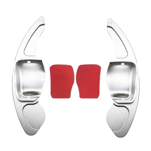 abywrpagg Kompatibel Mit VW Für Golf 5 MK5 V Für Variant Sportline 1 Paar Auto-Lenkrad Direktschaltpaddel-Verlängerungszubehör(Silver) von abywrpagg