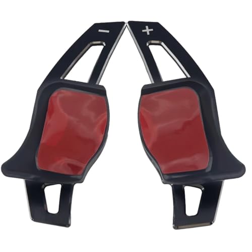 abywrpagg Kompatibel Mit VW Für Golf 5 MK5 V Für Variant Sportline 1 Paar Auto-Lenkrad-Schaltwippen-Verlängerungsaufkleber Innenzubehör(Black) von abywrpagg