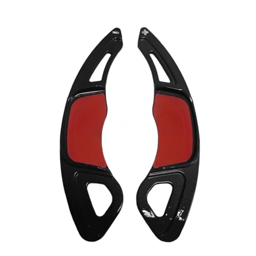 abywrpagg Kompatibel Mit VW Für Golf 7 Für GTI Für RLine 2015 2016 2017 2018 2019 2020 Auto-Lenkrad-Schaltwippen-Verlängerungsaufkleber(Black) von abywrpagg