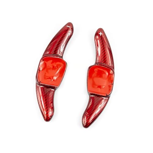 abywrpagg Kompatibel Mit VW Für Passat Für Taigo 2020 2021 2022 2023 1 Paar Lenkrad-Schaltwippenverlängerung Aus Echtkohlefaser von abywrpagg