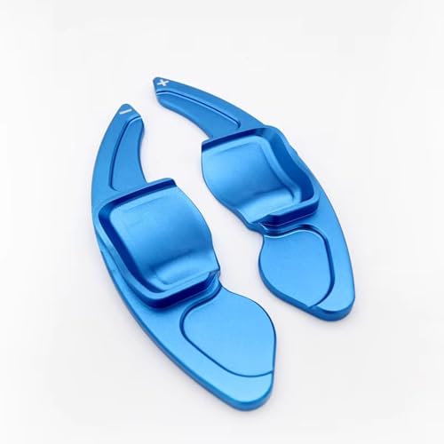 abywrpagg Kompatibel Mit VW Für Tiguan Für Golf 6 MK5 MK6 1 Paar Auto-Styling Lenkrad-Schaltwippenverlängerung Innenausstattung(Blue) von abywrpagg