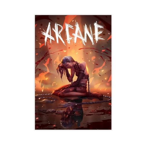 acalur Arkanes Poster, Jinx 2, Leinwand-Poster, Schlafzimmer, Dekoration, Landschaft, Büro, Raumdekoration, Geschenk, 30 x 45 cm acalur Arkanes Poster, Jinx 2, Leinwand-Poster, Schlafzimmer, Dekoration, Landschaft, Büro, Raumdekoration, Geschenk, 30 x 45 cm von acalur