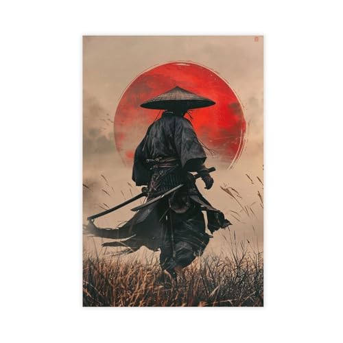 acalur Arte Samurai Japonês Estética Leinwandposter, Wandkunst, Dekordruck, Bild Gemälde für Wohnzimmer, Schlafzimmer, Dekoration, 40 x 60 cm acalur Arte Samurai Japonês Estética Leinwandposter, Wandkunst, Dekordruck, Bild Gemälde für Wohnzimmer, Schlafzimmer, Dekoration, 40 x 60 cm von acalur