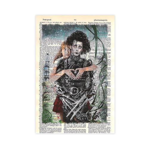 acalur Edward Scherenhände, Wanddekoration, Edward Scherenhände, Wörterbuch-Kunstdruck, Leinwand, Poster, Schlafzimmer, Dekoration, Landschaft, Büro, Raumdekoration, Geschenk, 30 x 45 cm acalur Edward Scherenhände, Wanddekoration, Edward Scherenhände, Wörterbuch-Kunstdruck, Leinwand, Poster, Schlafzimmer, Dekoration, Landschaft, Büro, Raumdekoration, Geschenk, 30 x 45 cm von acalur