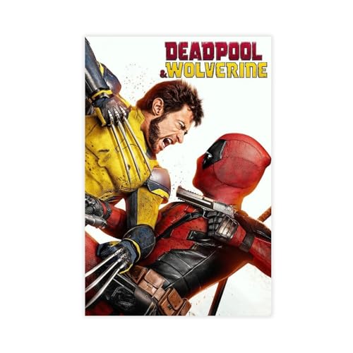 acalur Leinwand-Poster, Motiv: Deadpool und Wolverine, Wandkunst, Dekordruck, Bild Gemälde für Wohnzimmer, Schlafzimmer, Dekoration, 60 x 90 cm acalur Leinwand-Poster, Motiv: Deadpool und Wolverine, Wandkunst, Dekordruck, Bild Gemälde für Wohnzimmer, Schlafzimmer, Dekoration, 60 x 90 cm von acalur