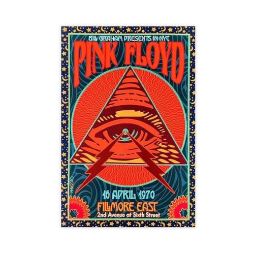 acalur Pink Floyd 2 Leinwand-Poster, Retro, Vintage, Rock-Konzert, Gig, Schlafzimmer, Dekoration, Landschaft, Büro, Raumdekoration, Geschenk, 30 x 45 cm acalur Pink Floyd 2 Leinwand-Poster, Retro, Vintage, Rock-Konzert, Gig, Schlafzimmer, Dekoration, Landschaft, Büro, Raumdekoration, Geschenk, 30 x 45 cm von acalur