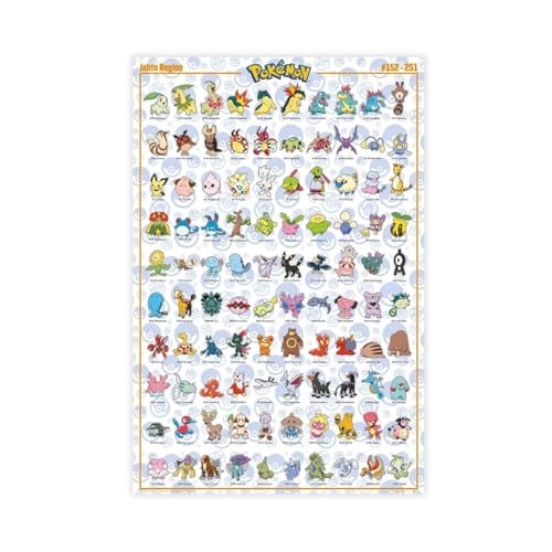 acalur Pokemon Johto Pokemon Leinwandposter Schlafzimmer Dekor Landschaft Büro Zimmer Dekor Geschenk 50 x 75 cm acalur Pokemon Johto Pokemon Leinwandposter Schlafzimmer Dekor Landschaft Büro Zimmer Dekor Geschenk 50 x 75 cm von acalur