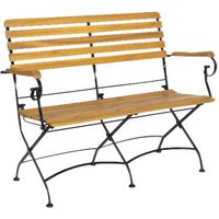 Acamp Gartensitzgruppe Lindau schwarz Holz B/H/T: ca. 125x80x75 cm von acamp