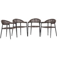 Acamp Gartensessel-Set Brooklyn grau Aluminium B/H/T: ca. 56x78x58 cm von acamp