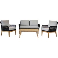 Acamp Loungeset Mykonos teak Akazie B/H/T: ca. 135x90x73 cm von acamp