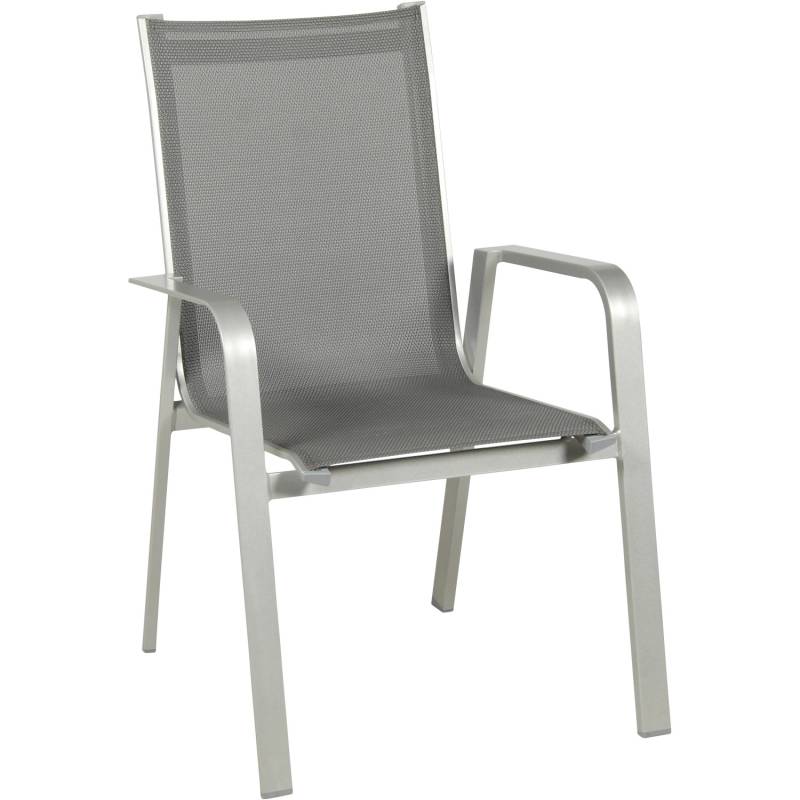 Acamp Set 4x Stapelsessel Urban 54 cm x 60 cm x 82 cm Platin-Graphit von acamp