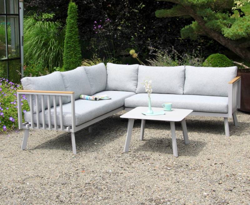 acamp Gartenlounge-Set 3-teilige Sitzgruppe Gondola mit Tisch, (Gartenmöbel Set), Gartensofa, Möbelset, Lounge-Set mit Tisch von acamp