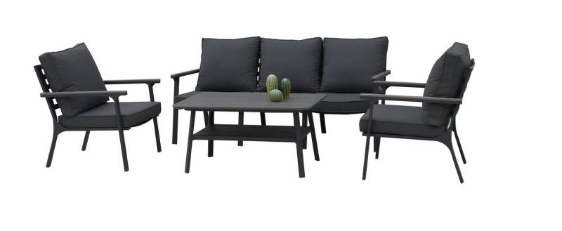 acamp Gartenlounge-Set 4-teilige Sitzgruppe Samos mit Tisch, (Gartenmöbel Set), Gartensofa, Möbelset, Lounge-Set von acamp