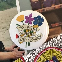 Sie Gehören Unter Die Wildblumen Magnet/Illustrierte Button Cooler Kühlschrankmagnet Küchenmagnet Süßes Geschenk von acbcDesign