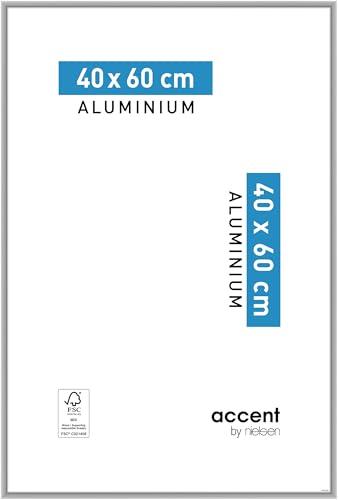 accent by nielsen Aluminium Bilderrahmen Accent, 50x50 cm, Silber Matt von accent by nielsen