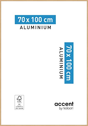 accent by nielsen Aluminium Bilderrahmen Duo, 70x100 cm, Eiche von accent by nielsen