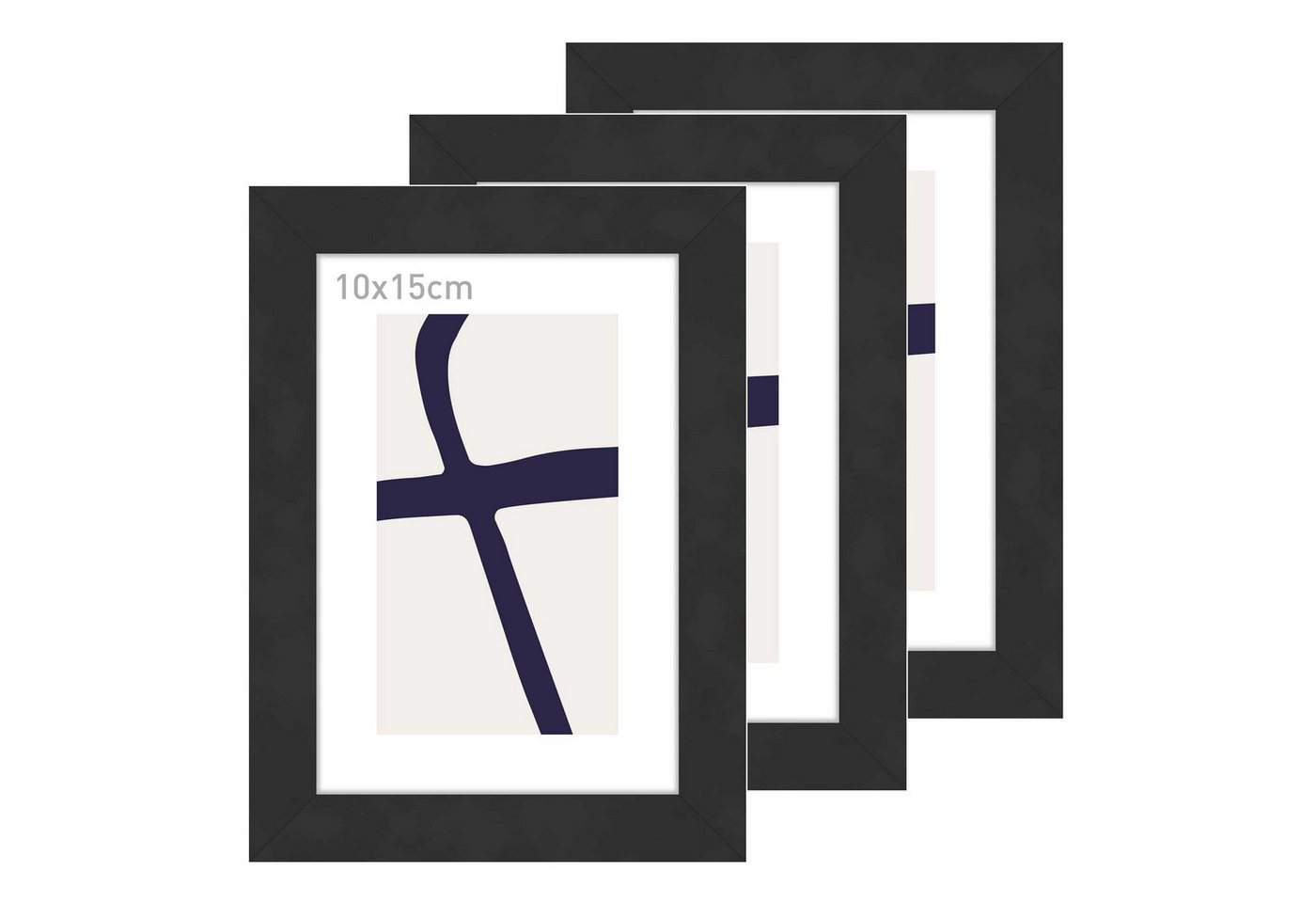 accent by nielsen Bilderrahmen Velino inkl. Kunstdruck, (3 St) von accent by nielsen