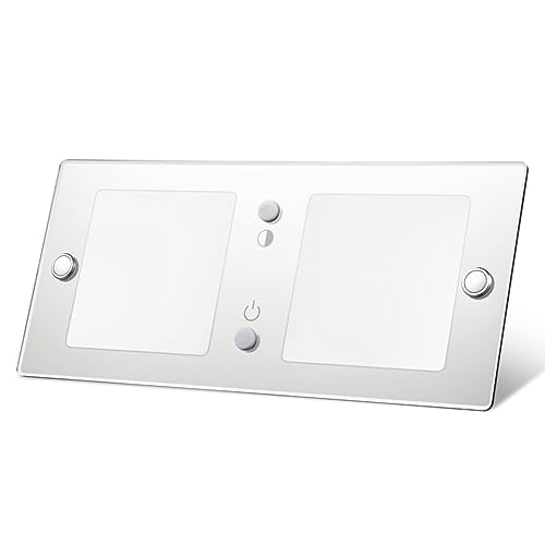 acegoo 12V LED Deckenleuchte Wohnmobil Dimmbar 6W 620LM 3000K/5500K 24V Panel Flach Lampe Acryl Mit Schalter Blau Licht für Boot Yacht Innenbeleuchtung Decke Küche Dinette Beleuchtung von acegoo