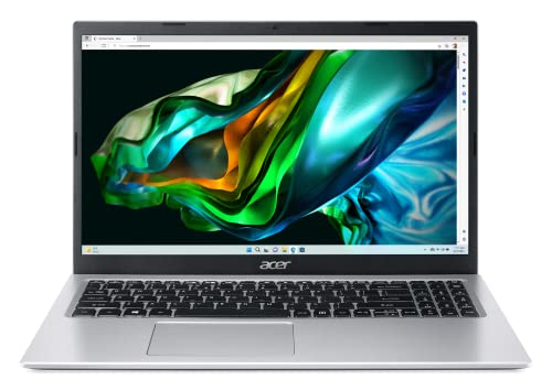 Acer Aspire 3 (A315-58-30H2) Laptop | 15, 6 FHD Display | Intel Core i3-1115G4 | 8 GB RAM | 256 GB SSD | Intel UHD Graphics | Windows 11 | QWERTZ Tastatur | silber von acer