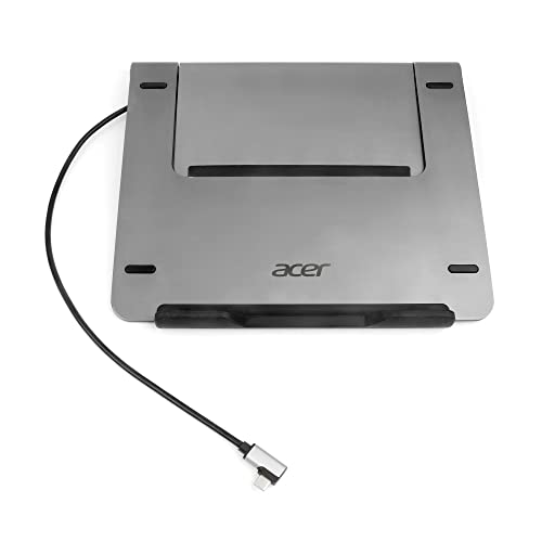 Acer Notebook Stand mit 5-in-1 Docking Funktion (USB Type C zu 3x USB 3.0, 1x HDMI, 1x USB 3.1 (inkl. PD)) silber von acer